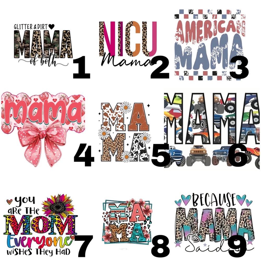 Colorful Mama Graphic T-Shirt Designs
